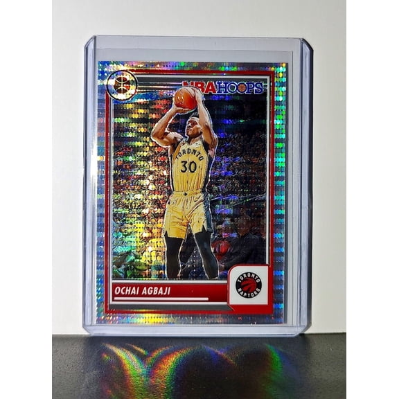 Ochai Agbaji 2023-24 Panini Premium NBA Hoops #62 Pulsar Prizm Raptors