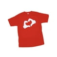 thumbnail image 1 of T-shirt Graphique à Coeur Pratique Rouge, Grand, 1 of 1