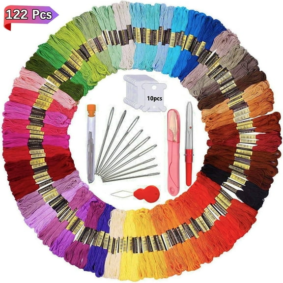 DXIMRX Embroidery Floss, 100 Color Embroidery Thread, Colorful Cross Stitch Thread Sewing Skeins