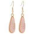 thumbnail image 3 of Pendientes para mujer, regalos de moda para mujer, pendientes de gota de cristal de ópalo con lágrimas de cuarzo ovaladas para mujer, 12 pares de pendientes de moda., 3 of 5