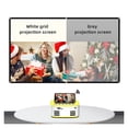 thumbnail image 2 of Projector Screen 16:9 High Brightness Reflective Foldable White Grid Anti Light Curtain 100 120 Inch HD For Home Outdoor ,Wrinkle-Free, 2 of 6