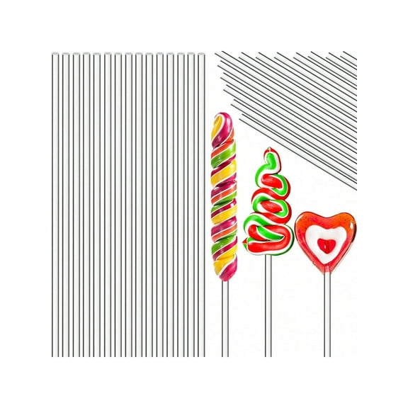 50/100pcs, Acrylic Lollipop Sticks (15.24cm/6in)(20.32cm/8in), Cake Pops Sticks, Candy Sticks, Treat Sticks For Wedding Halloween Christmas Candy, Melt Cake Pops, Cupcake Toppers, Chocolate Cookie Des