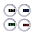 thumbnail image 3 of Reloj De Pared Hueco Digital Con Control Remoto, Reloj De Pared Con Superficie De Espejo Led Creativo Para Sala De Estar Interior Serendint HA017747-00, 3 of 7