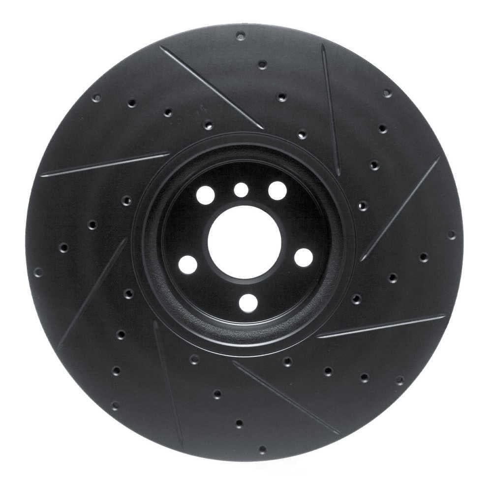 Dynamic Friction Company 633-31132D DFC Brake Rotor - Drilled And Slotted - Black