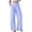 Light Blue women's wide leg trousers a1, variant on BRELIL Women's Striped Wide Leg High Waisted Trousers with Pockets Casual Loose Long Pants Officewear Lounge Palazzo Baggy Fall Fashion Outfits, Khaki M