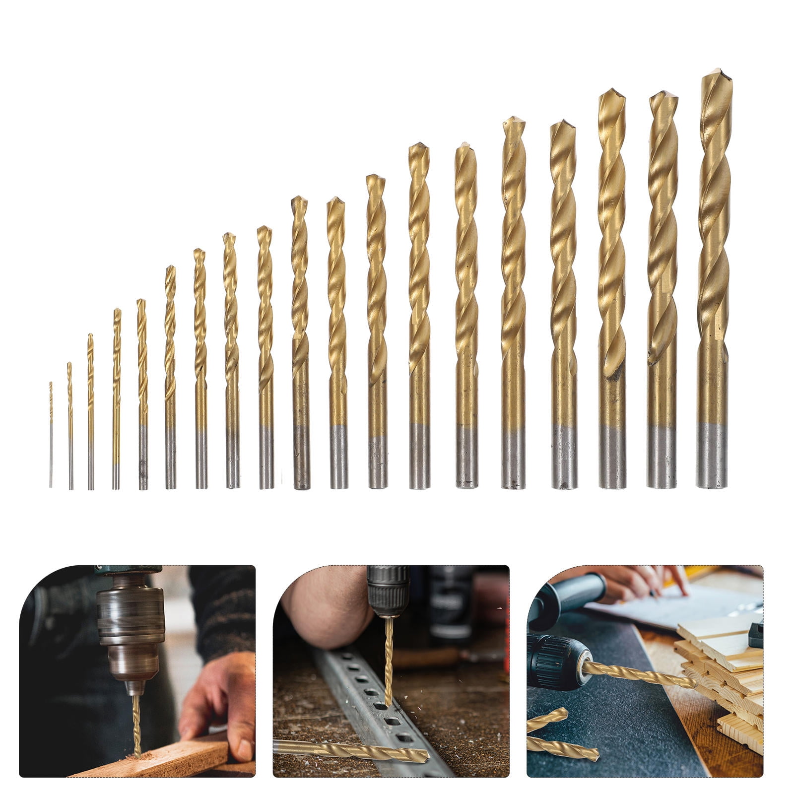 YOSADIER Cobalt Steel Drill Bits Durable and Efficient for Home DIY 19Pcs
