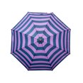 thumbnail image 1 of Paraguas Semiautomático con Mango de Bastón Morado y Azul, 1 of 4