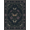 Charcoal Sage Mauve, Pattern 10, variant on Design&I 8'x10' Washable Area Rug Moth Wildlife Motif Frame Botanical Scroll Border Vintage Gothic Refined for Dining Room, Large Office, Lounge, Snag-Free