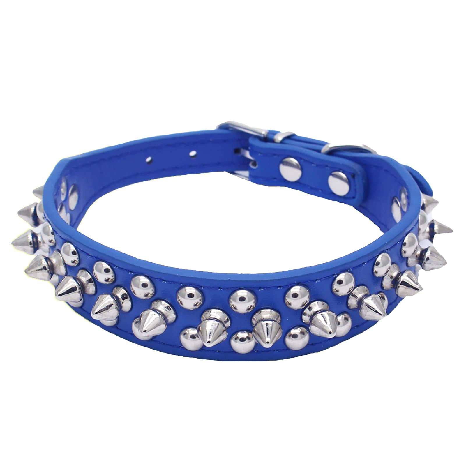 Spiked Studded Rivet Leather Dog Collar for Cats Puppy Small Medium