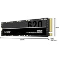 thumbnail image 1 of Lexar SSD NM620 256GB M.2 NVME PCIe Gen 3 Up To 3500 MB/s Read Speed, 1 of 3
