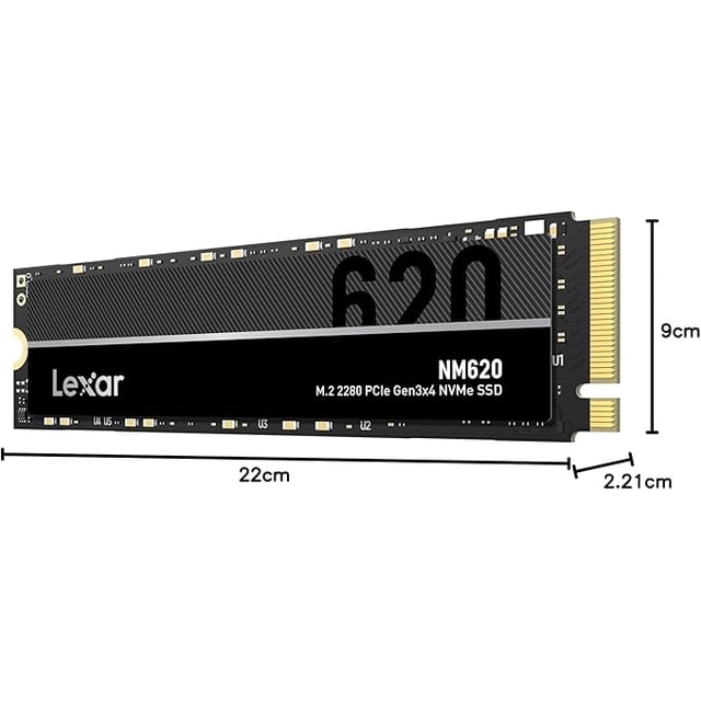 Lexar SSD NM620 256GB M.2 NVME PCIe Gen 3 Up To 3500 MB/s Read Speed