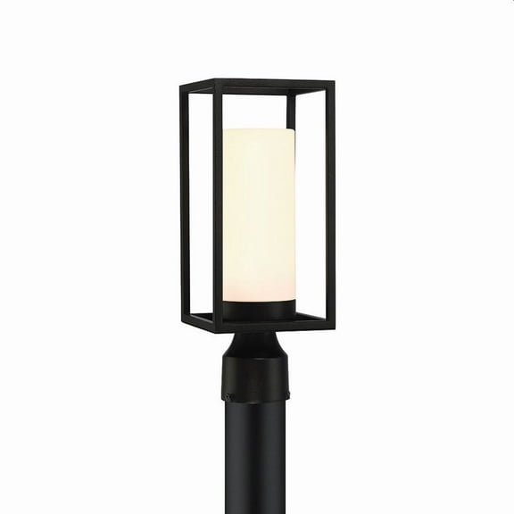 1 Light Outdoor Post Mount In Modern Style 15.25 Inches Tall And 6 Inches Wide Eurofase Lighting 41963-012