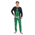 thumbnail image 2 of Co.MMehjri Family Matching Christmas Pajamas, Baby Romper/Christmas Tree Snowflake Print Long Sleeve Tops Pants Sleepwear Set, 2 of 9