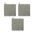 thumbnail image 1 of Posavasos tejidos a mano, cuerda de algodón lisa, almohadilla aislante cuadrada gruesa, almohadilla para taza, almohadilla absorbente gruesa simple., 1 of 5