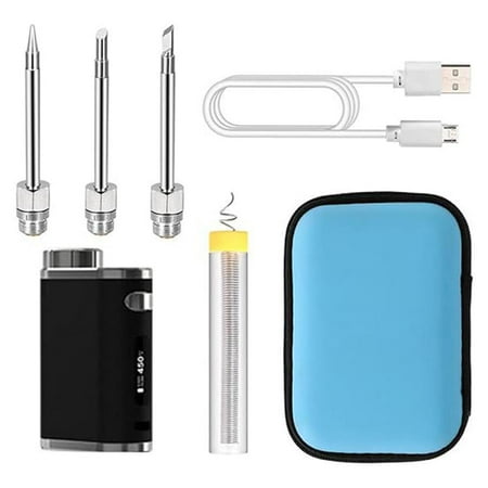 

1W-75W Electric Soldering Iron USB Rechargeable Wireless IronKit Solder E7J0