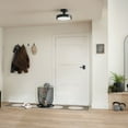 thumbnail image 3 of KICHLER Riu 14.25 in. 1-Light Black Hallway Modern Integrated LED Semi-Flush Mount Ceiling Light, 3 of 9
