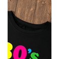 thumbnail image 2 of Women'S 80'S Girl Graphic Tee, Short Sleeve Crew Neck T-Shirt, Cotton Knit Fabric, Medium Stretch, Regular Fit, Spring/Summer Casual Top, Alphabet Pattern, YOUNG Clothing, 2 of 6
