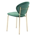 thumbnail image 6 of Clyde Dining Chair (Set of 2) Green  Gold, 6 of 10