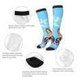 thumbnail image 3 of Masiiu Bluey Print Adult Crew socks, Comfortable Novelty Colorful Patterned, Breathable, Stylish Colorblock for Men Women, 3 of 6