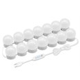 thumbnail image 1 of LED Vanity Mirror Lights with 14 Dimmable Bulbs,10 Brightness Levels Adjustable,for Makeup Desk Bath, 1 of 5