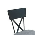 thumbnail image 2 of Benjara Office Chair with Cushioned Seat and Industrial Metal Pipe Legs, Gray, 2 of 5