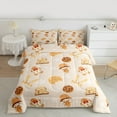 thumbnail image 2 of Manfei Kawaii Bowknot 3-Piece Full Size Comforter Sets for Preppy Children Kids,Xmas Gingerbread Man Bedding Comforter Set,Merry Christmas Snowflake Lightweight Bedding Sets, 2 of 8