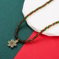 thumbnail image 3 of Conjunto de 2 piezas de collares de Navidad para mujer, collar con colgante de cristal, regalo de Navidad, joyería para niñas JAMW Sencillez, 3 of 5