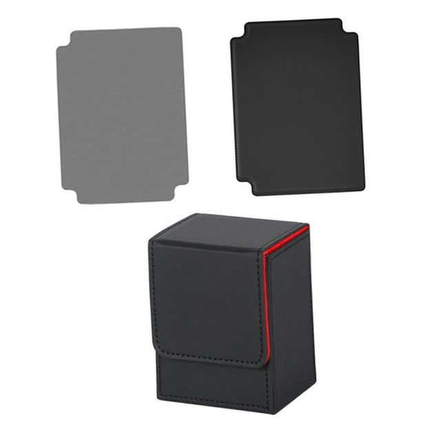 Tarjetero para más de 100 tarjetas shamjiam Negro y rojo