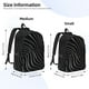 thumbnail image 2 of Easygdp Abstract Black And White Waves Mochila de Lona Resistente para Laptop, Compatible con Laptops de 15 a 17 pulgadas, Ideal para Escuela, Trabajo y Viajes-Small, 2 of 5