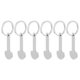thumbnail image 1 of 6 piezas de tokens de tranvía anillo de llave de metal de tokens pequeños tokens de carrito portátiles tokens, 1 of 5