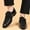 Black, variant on Mens Dress Shoes Faux Leather Casual Dress Shoes Comfy Business Soft Sole Suede Loafer Black Size:5.5