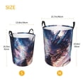 thumbnail image 4 of KLL Urban Style Colorful Dragon Waterproof Foldable Laundry Hamper Bucket with Handles for Storage Bin,Kids Room,Home Organizer (Small ), 4 of 7