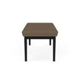 thumbnail image 5 of Lenox Steel Reception Waiting Room Healthcare 2-Seat Bench / Black Steel / Brown, 5 of 5