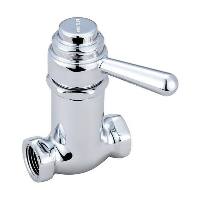 Central Brass 0331-L1-2 Self-Close Straight Stop - Polished Chrome