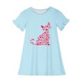 thumbnail image 3 of RXIRUCGD 2025 Vêtements d'Été pour Enfants 3-12 Ans Mode Imprimée Pyjama Rêveur Mi-Mollet Chemise de Nuit, 3 of 3