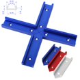 thumbnail image 3 of 4Pcs 30 Type T-track Intersection Kit Aluminum T Slot Chute Miter Table Fixture Cross T-Track Jig ,High Precision, 3 of 6
