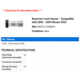 thumbnail image 2 of Reservoir Level Sensor - Compatible with 2003 - 2009 Nissan 350Z 2004 2005 2006 2007 2008, 2 of 2