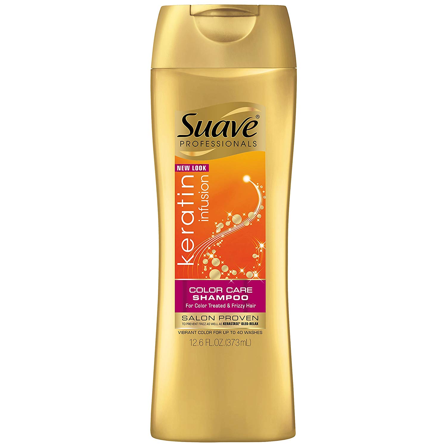 6 PACKS Suave Professionals Color Care Shampoo, Keratin Infusion 12.6