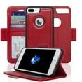 thumbnail image 1 of NAVOR - iPhone 7 Plus Detachable Magnetic Housing Wallet Case [RFID Protection] [Apple Logo Hole] [Vajio Series] - Red (IP7PVJRD), 1 of 7