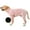 Pink, variant on Harikaji Winter Warm Dog Jumpsuit, Flannel, Pink, Large