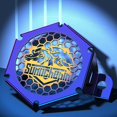 thumbnail image 4 of Speaker Cover Motorcycle Front Speaker Grill Masks Horn Shells Decoration Accessories Parts Fit for Cub CC110 CT125 CC50 gold blue, 4 of 4