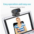thumbnail image 2 of Full HD 1080P Webcam USB Mini Computer Camera Built-in Microphone Flexible Rotatable for Desktop, 2 of 8