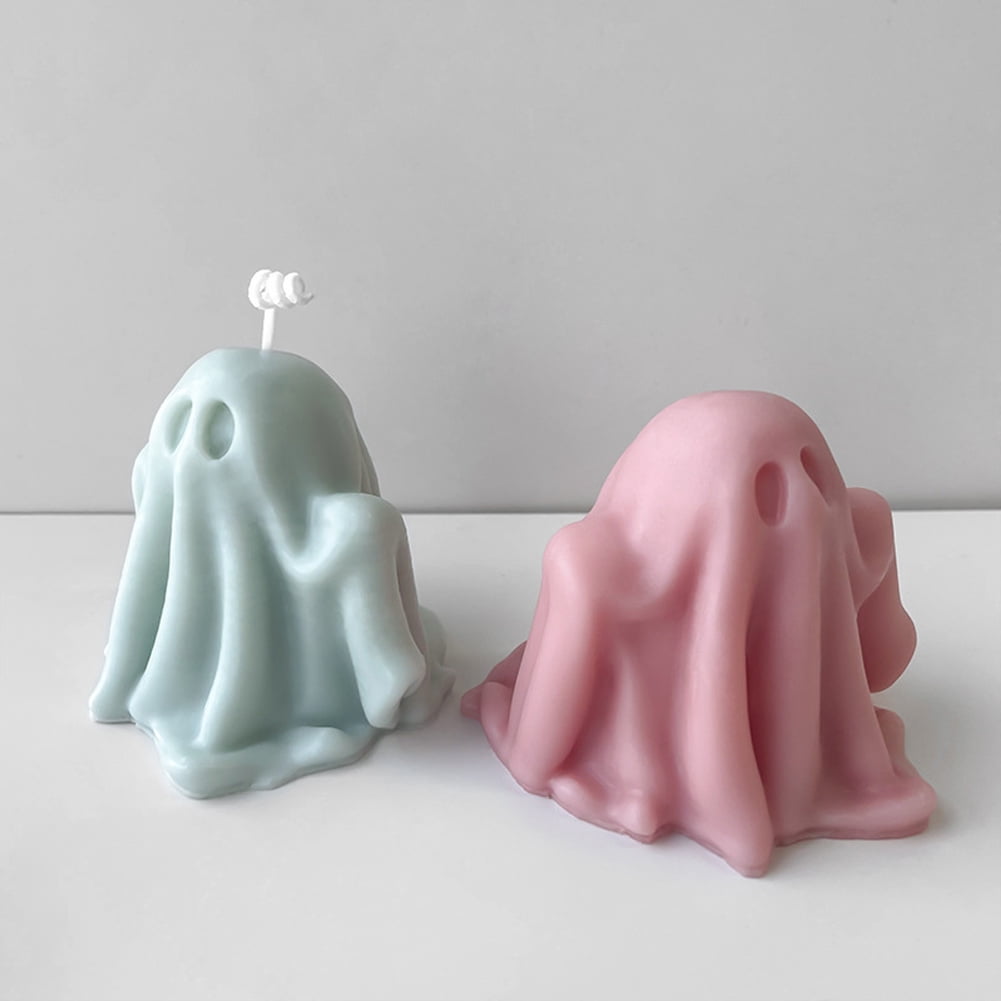 Hzzsbu Ghost Shape Silicone Candle Mold DIY Aromatherapy Candle Plaster Soap Mould