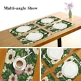 thumbnail image 3 of GZHJMY Placemats Set of 4,Flowers Anemone Butterflies Heat-Resistant Non-Slip Double Sided Washable Kitchen Dining Table Mats for Kitchen Table Decoration, 12"x18", 3 of 6
