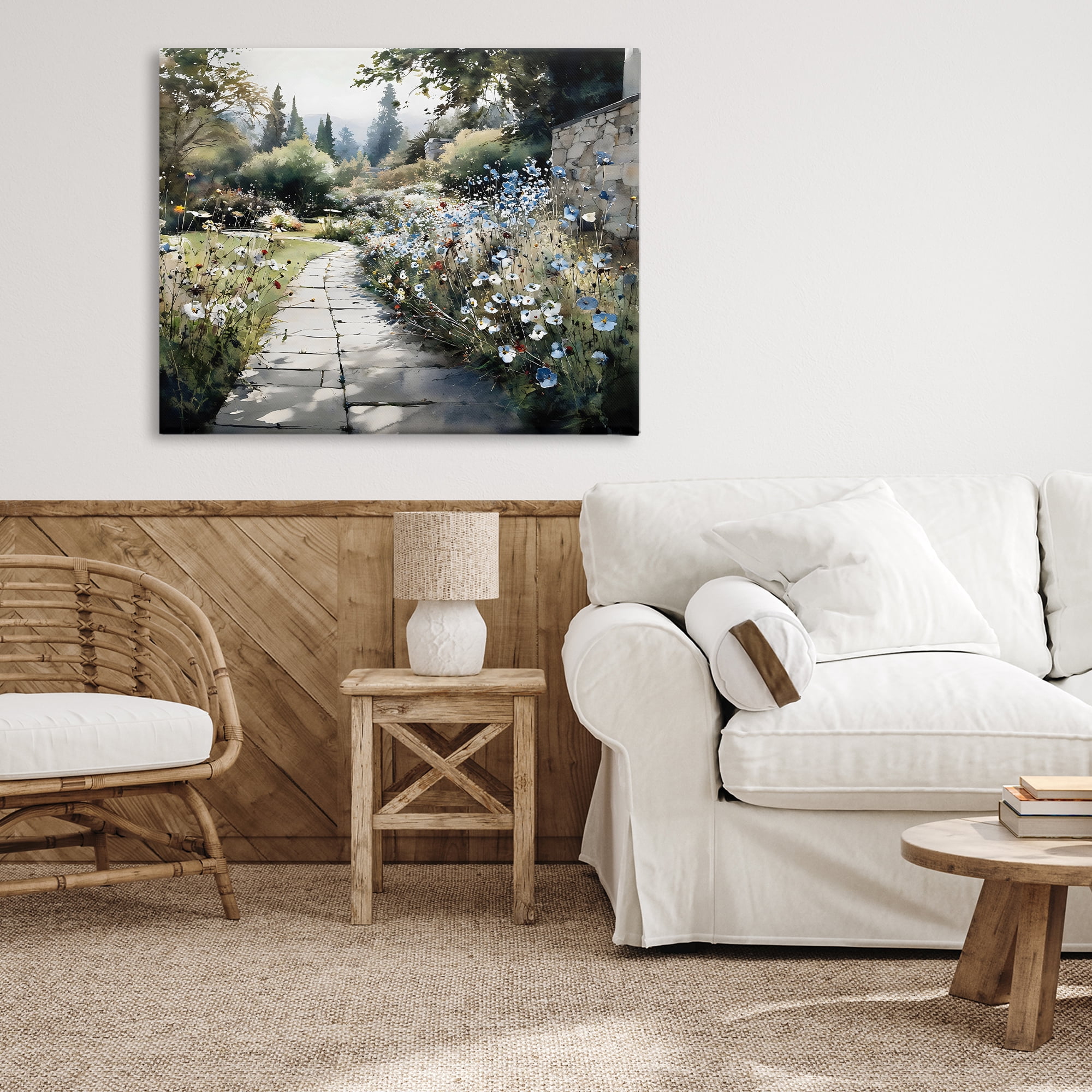 Stupell Industries Garden Pathway in Summer Light Canvas Wall Art, design by Franklyn Gregory
