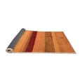 thumbnail image 2 of Ahgly Company Indoor Round Abstract Orange Modern Area Rugs, 6' Round, 2 of 4