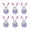 Purple, variant on chaungfeng 6PCS Inflatable Easter Egg, 15.7 Inch Large Outdoor Courtyard Rabbit Shape Decoration for Lawn, Garden, Spring Party (Pink)