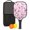 Black-5, variant on Pickleball Paddles Set Of 1, Fiberglass Surface, Boho Butterfly Decor, 1 Paddle, 2 Balls & Bag