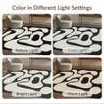 thumbnail image 7 of ODIKA 2'x3' Washable Samll Area Rug Non-Slip, Low Pile Black White Abstract Design Fluid Forms Modern Shapes with Bold Contrast Elegant for Entryway, Kitchen, Laundry Room, 7 of 7