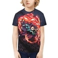 thumbnail image 5 of Demon Slayer Boys Girls T-Shirt 3d Print Graphic Short Sleeve Tee Shirt Tops For Kids Teens, 5 of 7